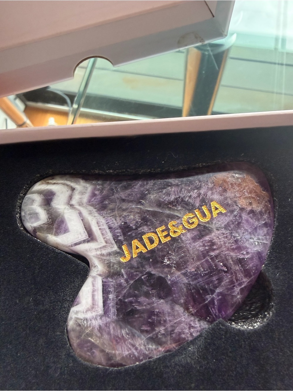 Purple Amethyst Gua Sha Facial Sculpting Tool